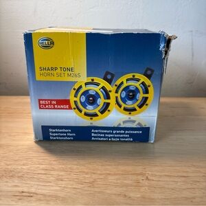 Hella Sharp Tone Horn Set M26S - Yellow and Blue